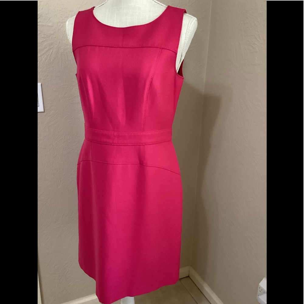 LOFT Sleeveless Size 8 Pink Dress | Contour Fit EUC